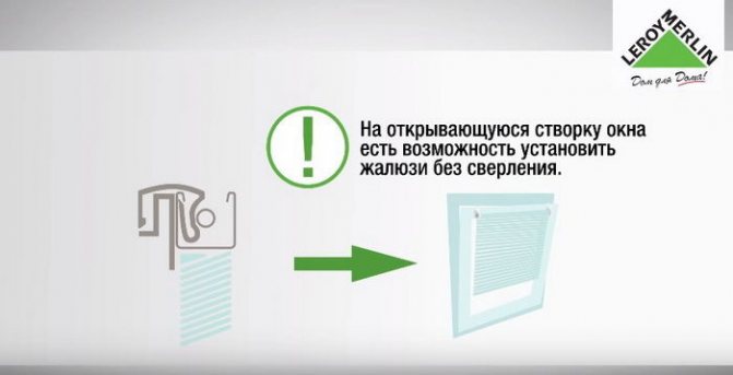 Кріплення жалюзі на пластикові вікна