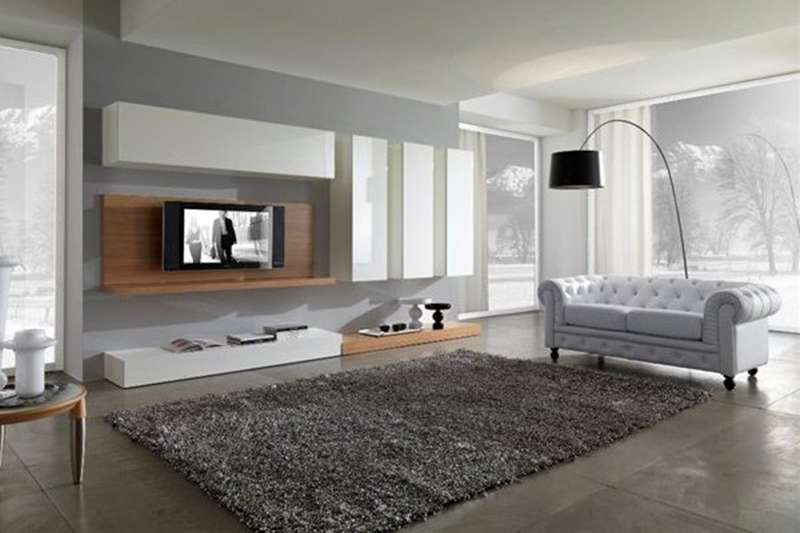 Білий диван в інтер'єрі в стилі хай-тек фото 39