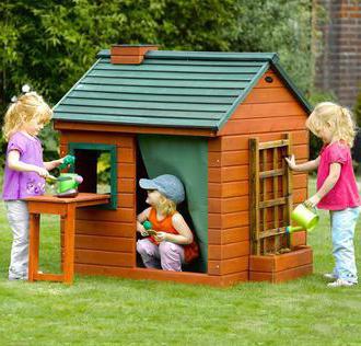 дерев'яні будиночки для дітей на дачу