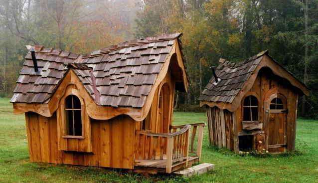дитячий дерев'яний будиночок для дітей