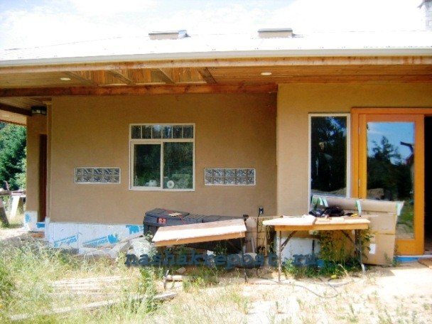Технологія гліночурка - cordwood