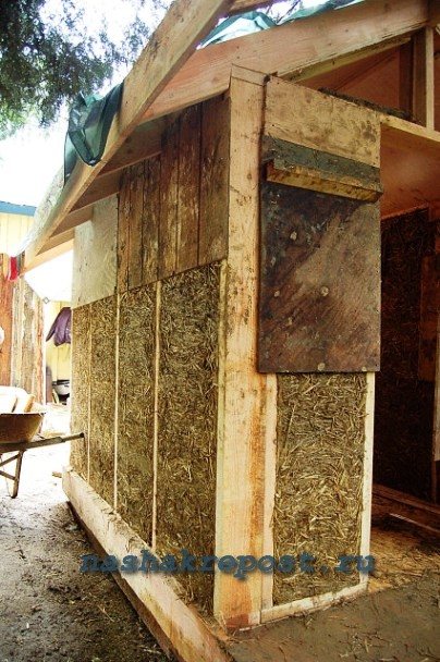 Технологія гліночурка - cordwood