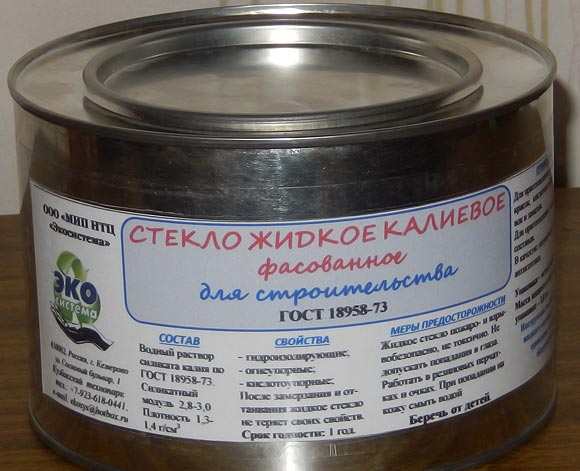 калієве рідке скло