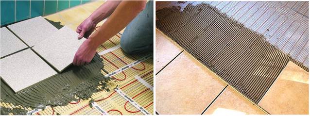 Монтаж теплої підлоги: на лоджії з плитки