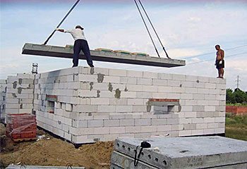Перекриття стін з газобетону