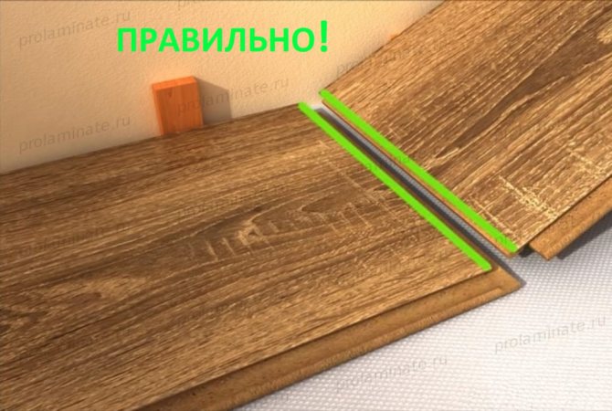 Правильне стикування ламінату