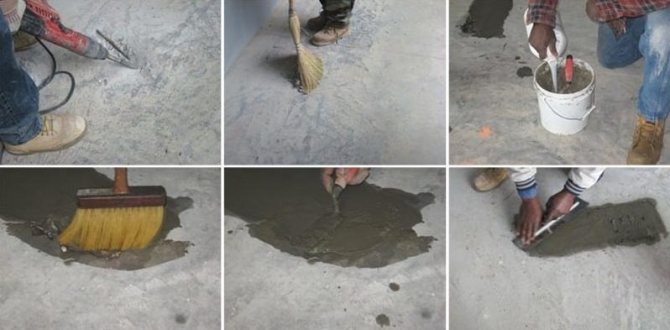 Ремонт легких пошкоджень у бетоні