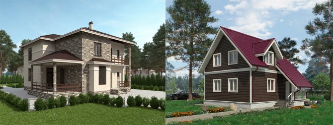 Зовнішній вигляд котеджу та звичайного заміського будинку