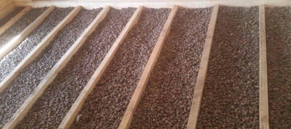 Утеплення підлоги керамзитом