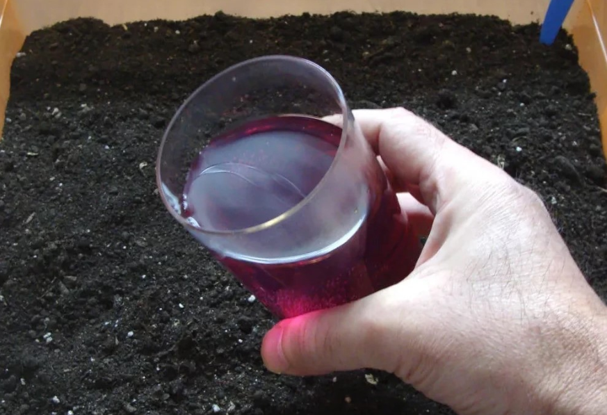 Обробка землі марганцівкою