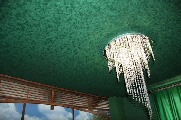 Оздоблення стелі тканиною