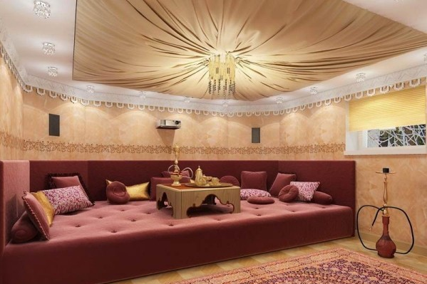 Стеля оброблена тканиною